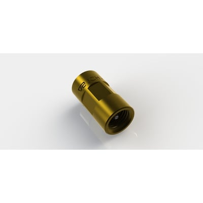 JCH 3/4" kontraventil type 2190 vist som en 3D-rendering i messing med tydelige JCH-logoer og gevinddetaljer.