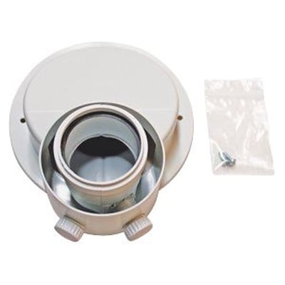 Vaillant forsætningsstykke til kondenserende gasfyr, 60/100 mm diameter, med en forskydning på 125-190 mm.