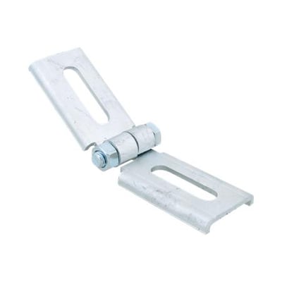 Walraven RAPIDSTRUT-STIK, hængslet beslag på 80x80 mm med to slidsede plader og synligt hængsel.