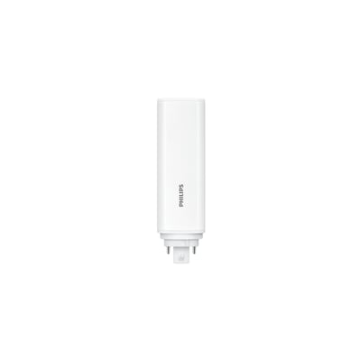 Philips CorePro LED PLT pære med GX24Q-3 fatning, hvidt rørformet design og 9W effekt.