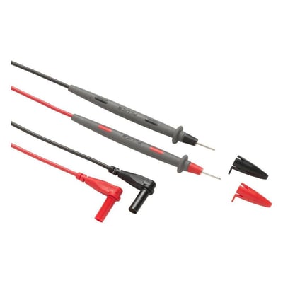 Fluke TP238 SureGrip™ Slim-Reach testprober og krokodillenæb isoleret på hvid baggrund.