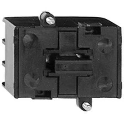 Schneider Electric kontaktelement XENT1991 med 3 NC kontakter og frontmontering, sort plastkonstruktion med synlige terminaler.