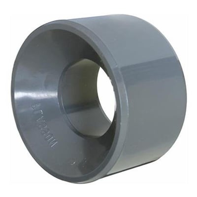Gavatec reduktion i grå PVC-U, 20-16 mm til limning, PN 16 bar.