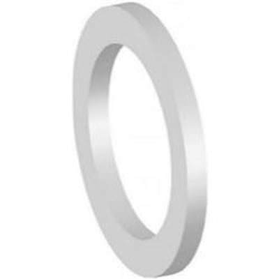 Hvid PTFE pakning med dimensioner 18x10x2 mm, ideel til 1/2" fittings. Materialet er Teflon.