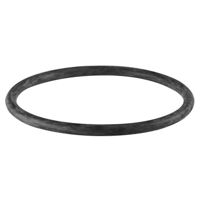 Sort Geberit O-ring i PEH til stikmuffe med diameter på 32 mm, vist som en rund pakning.