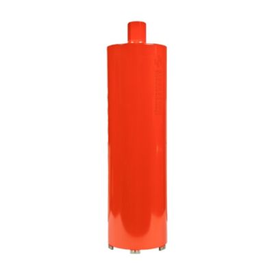 Eibenstock diamantbor Ø132 x 420 mm med rød, cylindrisk borekrone og synlige segmenter ved spidsen.