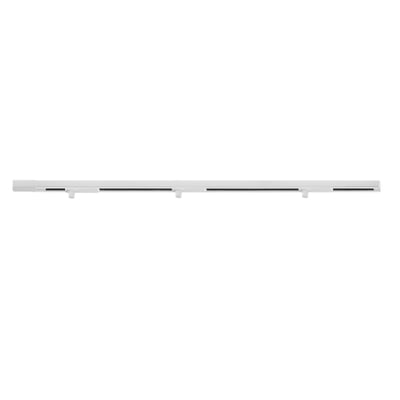 Den komplette Nordic Aluminium Skagen lysskinne i hvid med to pendeladaptere og endetilslutning.