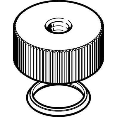 Festo tætningssæt VAMC-B10-B-B-S8, vist som illustration af en aluminiumsdel med HNBR-tætning.