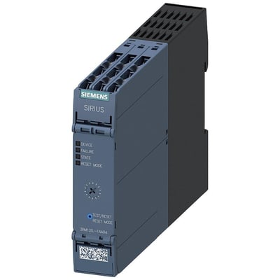 Siemens Sirius 3RM1 vendestarter med skrueklemmer og LED-indikatorer til fejlfinding, IP20-klassificeret.