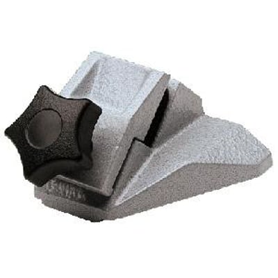 Holder 156-105M til mikrometer på op til 50mm, med fast 45° vinkel og sort stjerneskruenøgle.