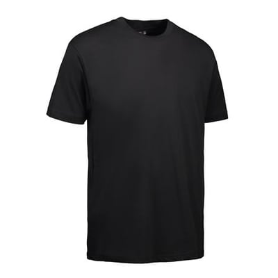 ID Identity Game T-shirt i sort XL, klassisk model med rund hals og korte ærmer, vist forfra.