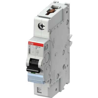 ABB Smissline automatsikring C, 2A, 1-polet + nul, model S401 M D med 10kA brydeevne, fremstillet i hvid plast.