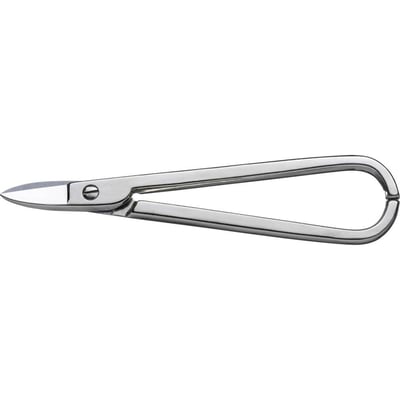 Bessey Erdi D70-1 guldsmedesaks med lige, smalle klinger og lukket, forniklet greb.