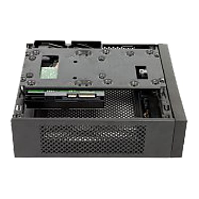 Chieftec IX-03B-85W ITX kabinet uden paneler, viser intern struktur og 85W PSU.