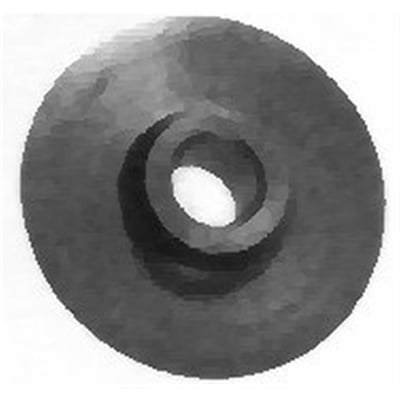 Ironside skærehjul til rørskærer i stål, 31 x 19 mm, set skråt med rundt hjul og centralt hul.