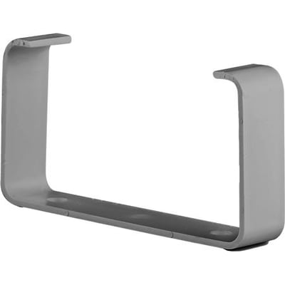 Fresh rektangulær kanalklips i grå plast, 220x90 mm, til montering af ventilationskanaler.