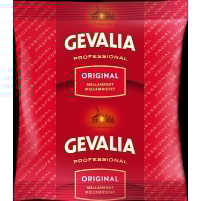Gevalia Professionel Original kaffe i 500 grams pose med mellemristet kaffe til professionelle maskiner.