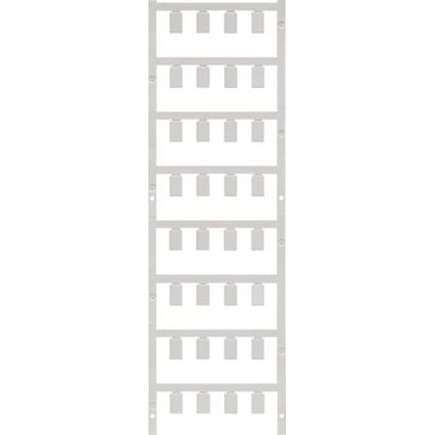 Weidmüller SlimFix SF5/12 ledningsmærker i hvid uden print, monteret på en rulle klar til brug.