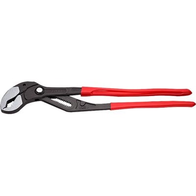 KNIPEX Cobra® XXL vandpumpetang, 560 mm, med røde greb og poleret hoved, vist på isoleret hvid baggrund.