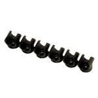Parker Legris clips til 12 mm slanger, 5 stk. lavet af sort teknisk polymer, der overholder ROHS-standarder.