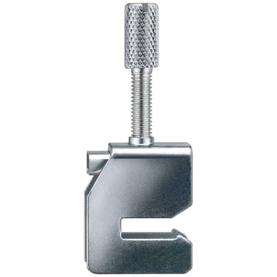 Siemens skærmklemme i metal med snap-on tilslutning til samleskinner på 3-8mm.