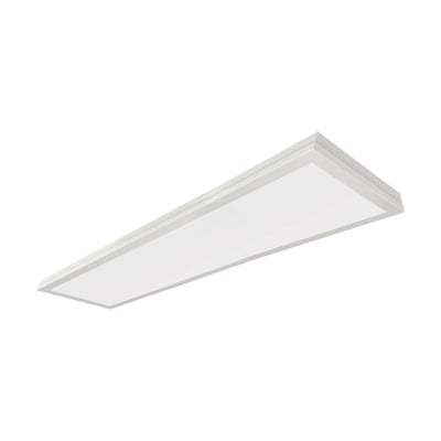 V-Tac 120x30 cm LED panel med hvid ramme, isoleret på hvid baggrund, viser det moderne design.