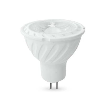 V-TAC MR16 LED spot med 6W og naturligt hvidt lys, isoleret på hvid baggrund.