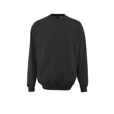 Bagfra af sort Mascot sweatshirt Caribien i størrelse XS, viser en afslappet pasform med ribkant og lange ærmer.