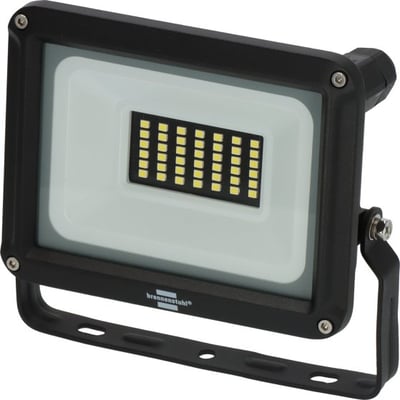 Frontbillede af Brennenstuhl 20W LED projektør med 2300lm, viser LED-panelet og justerbart beslag.