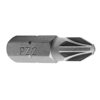 Ironside PZ3-bit i S2 Plus set fra siden med sekskantet skaft og synlig PZ2-prægning.