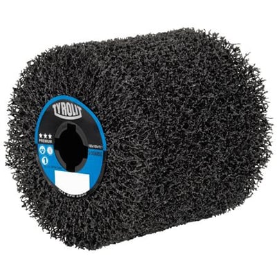 Tyrolit Premium grovvals på 100x100x19,1 mm med S4 C CRS-finish til universel metalbearbejdning.