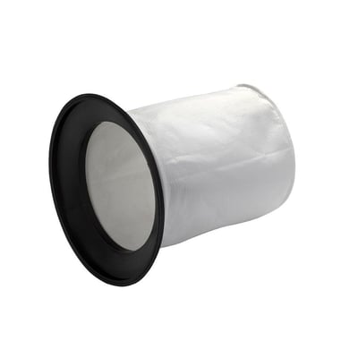 Standardfilter med 27 liters kapacitet og ring til Ghibli Power WD 36 P støvsuger, lavet af hvidt filtermateriale.