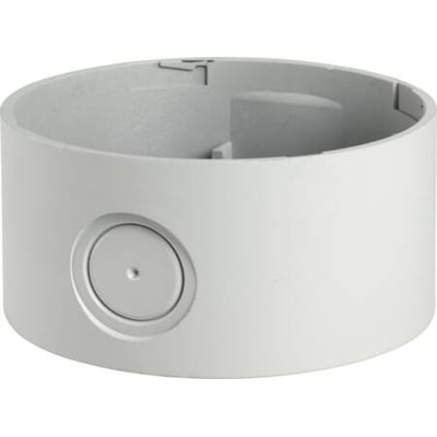 Sirena M-LINE Base dyb til 12-24V AC/DC med PNP tilslutning i hvid plast, viser et cirkulært indløb.