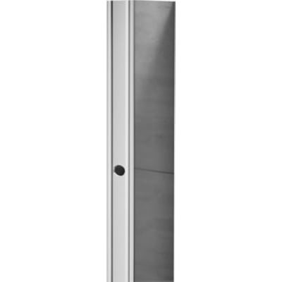 Vetro udvidelsesprofil i forkromet metal, 20 mm bred, vist lodret med en lille mørk detalje på venstre side.