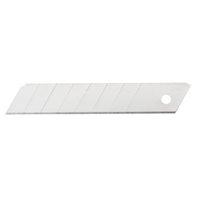 Irwin Tools knivblade til bræk-af-kniv i karbon, 9 mm, med lige klinge opdelt i segmenter.