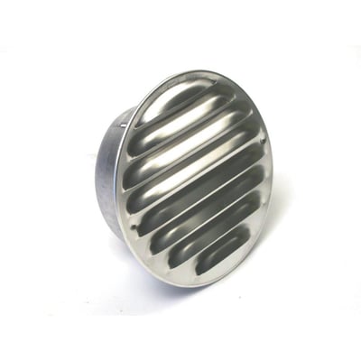Fresh murrist i aluminium, vist på hvid baggrund, med fokus på 130mm flange og 100mm studs.