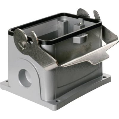 Weidmüller sokkelhus størrelse 12 med 2xM40 kabelindføring og 1 bøjle, fremstillet af aluminium.