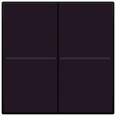 Niko tangent til 4-tryk i mørkebrun, vist forfra med to knapper på hver side og en horisontal linje.