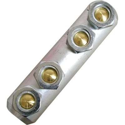 Elpress SC240R185S skruemuffe til 120-240mm² kabler, med tre messing-skruer på aluminiumslegeret muffe.