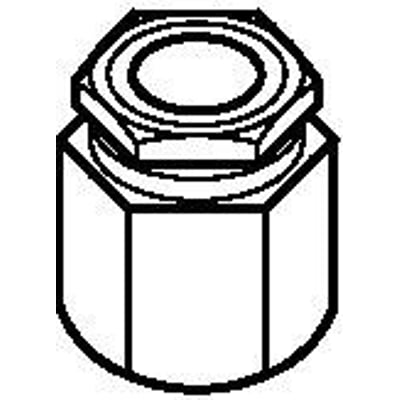 Danfoss screwed cable entry med møtrik til brug med produkt KP, vist i en teknisk tegning.