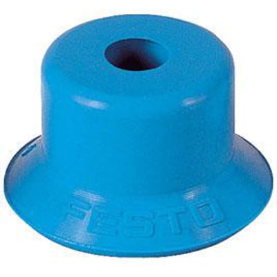 Festo ESV-20-EU sugekop i blå gummi med en diameter på 20 mm og synligt Festo logo.