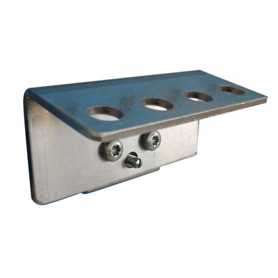 Ophæng til konus 1 fra Maskinfabrikken Universal, lavet af metal med fire runde huller til montering.