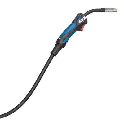 Abicor Binzel MB EVO PRO 15 LW svejseslange på 4 meter, med gaskøling og letvægts BIKOX® LW-kabel.