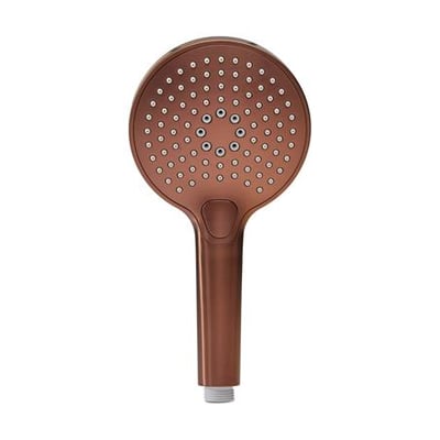 Håndbruser i børstet bronze med rub clean funktion og 3 strålefunktioner, vist isoleret på hvid baggrund.