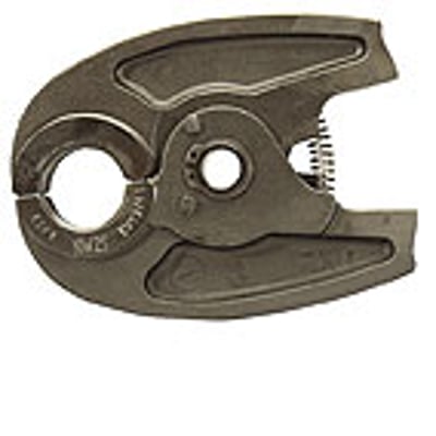 Uponor S-Press presbakke Mini KSP0, 25 mm, vist med en åben kæbe og tydelige mærker. Den er lavet af robust metal og har en kompakt, ergonomisk form.