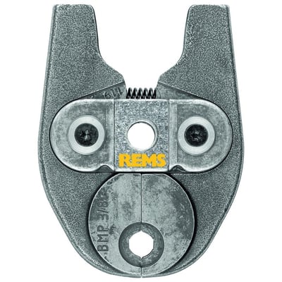 Nærbillede af Rems Mini BMP presstang, der viser præcisionsbearbejdning og 3/8" pasform til kølefittings.