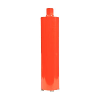 Eibenstock diamantbor til tørboring, Ø112 mm og 420 mm langt, står lodret med rød-orange cylinderform.