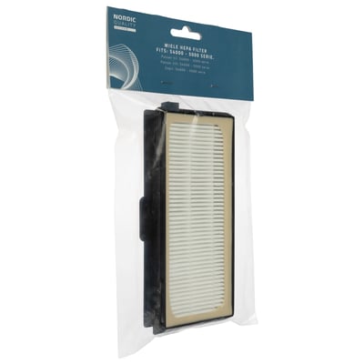 Nordic Quality HEPA filter i emballage, passer til Miele S4000-5000 serie støvsugere.