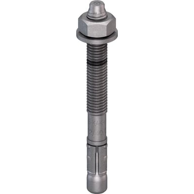 Varmgalvaniseret gennemstiksanker M16x138mm med bolt, møtrik og skive, typegodkendt til beton.