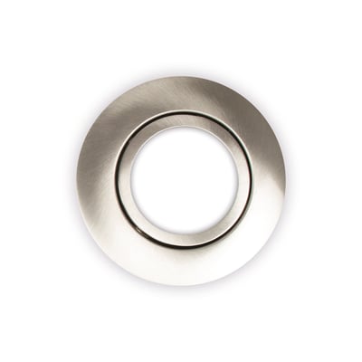 Scan Products Luna Low profile front i børstet aluminium, 88mm rund, ideel til indendørs brug.